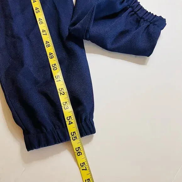 Missguided Sleeveless Drawstring Waist Cuffed Hem Jumpsuit Size 2 NWT Navy - Picture 5 of 6